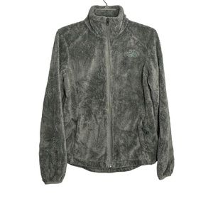 The North Face Women’s Full Zip Sweater Small Green/Grey